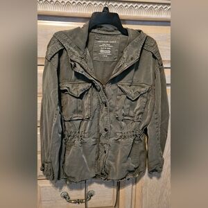 American Eagle Outfitters Women's Green Jacket